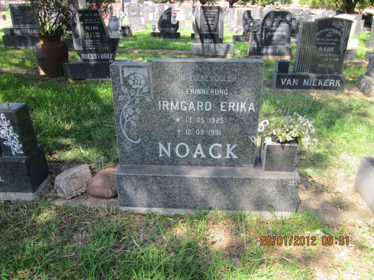 NOACK Irmgard Erika 1925-1991