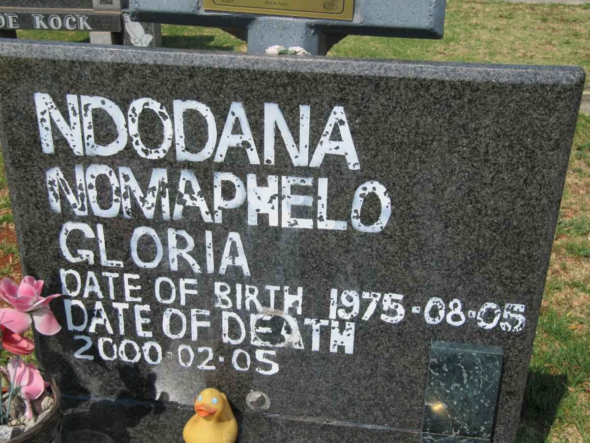 NDODANA Nomaphelo Gloria 1975-2000