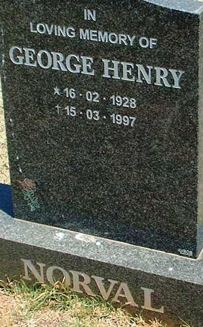 NORVAL George Henry 1928-1997