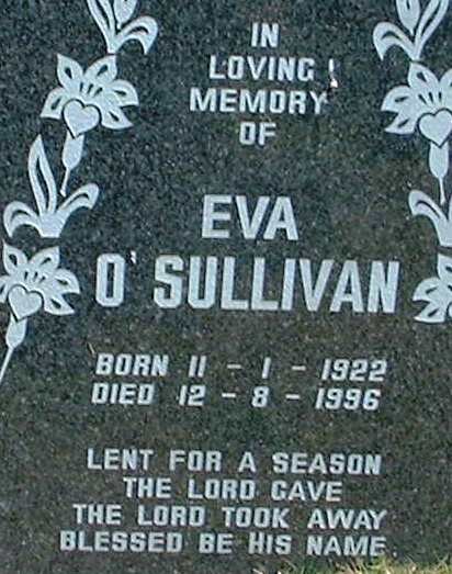 O’ SULLIVAN Eva 1922-1996