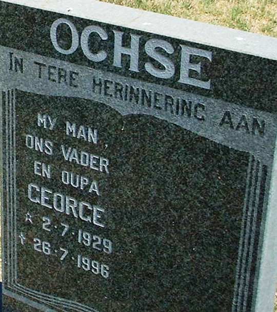OCHSE George 1929-1996