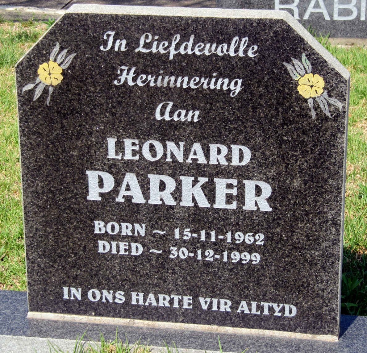 PARKER Leonard 1962-1999