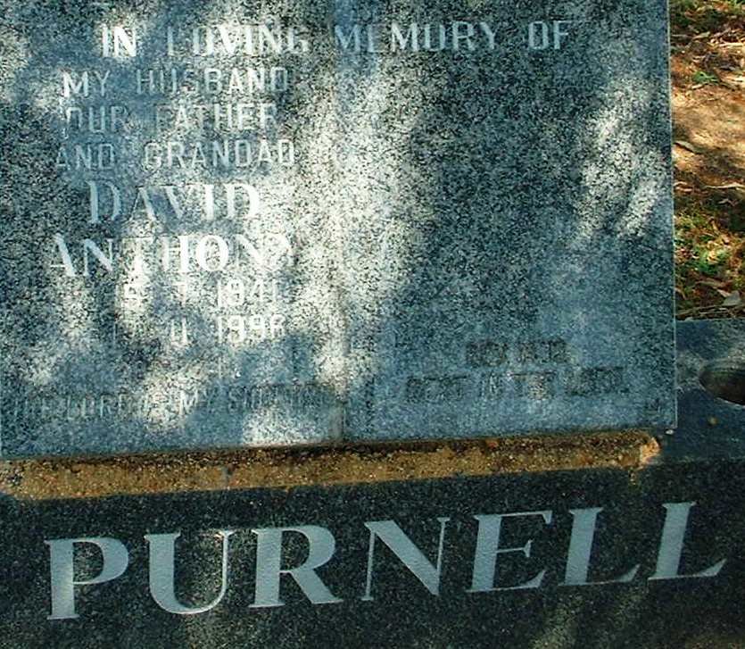 PURNELL David Anthony 1941-1996