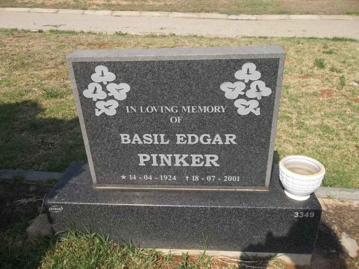 PINKER Basil Edgar 1924-2001