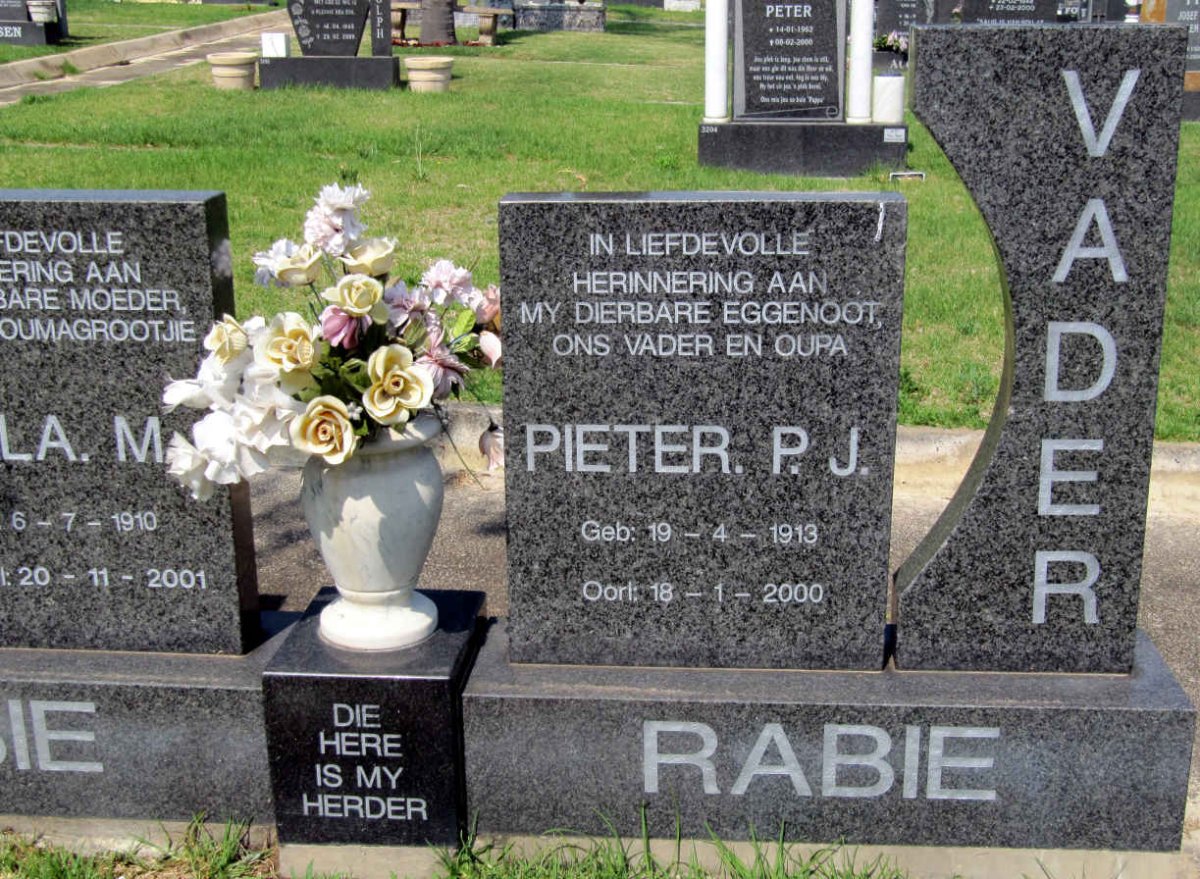 RABIE Pieter P.J. 1913-2000