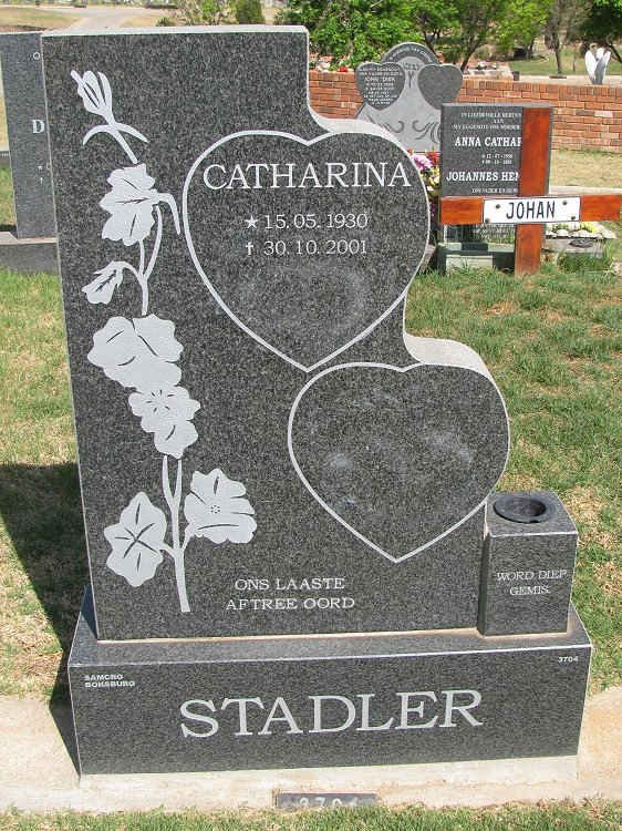 STADLER Catharina 1930-2001