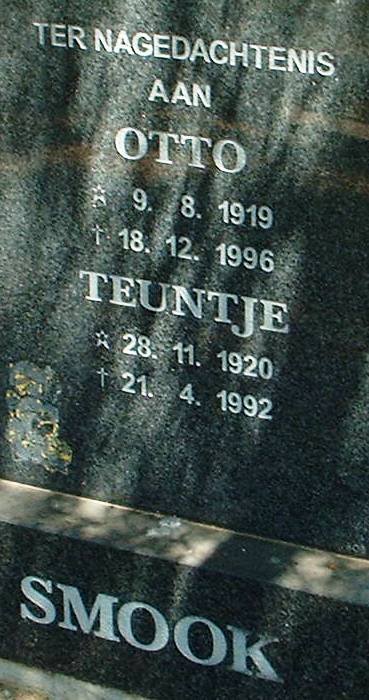 SMOOK Otto 1919-1996 &amp; Teuntje 1920-1992