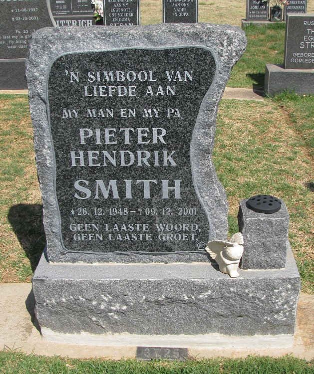 SMITH Pieter Hendrik 1948-2001