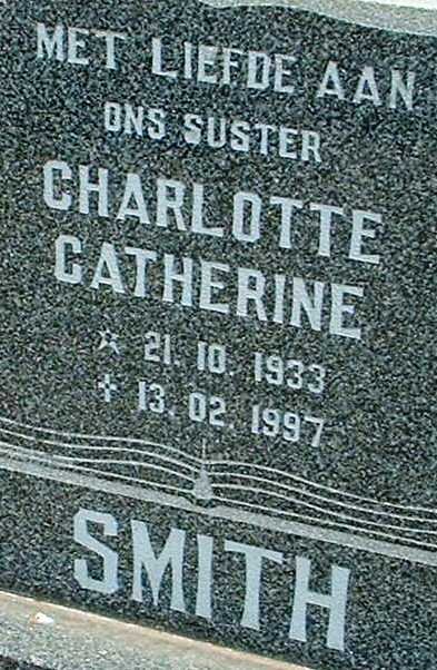 SMITH Charlotte Catherine 1933-1997
