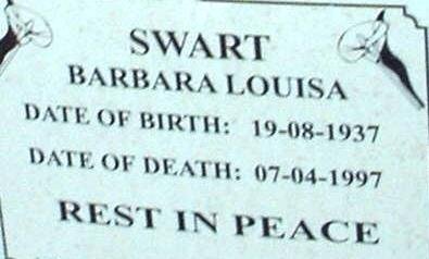 SWART Barbara Louisa 1937-1997