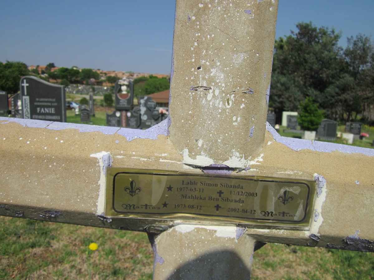 SIBANDA Mahleka Ben 1973-2002 :: SIBANDA Lahle Simon 1977-2003