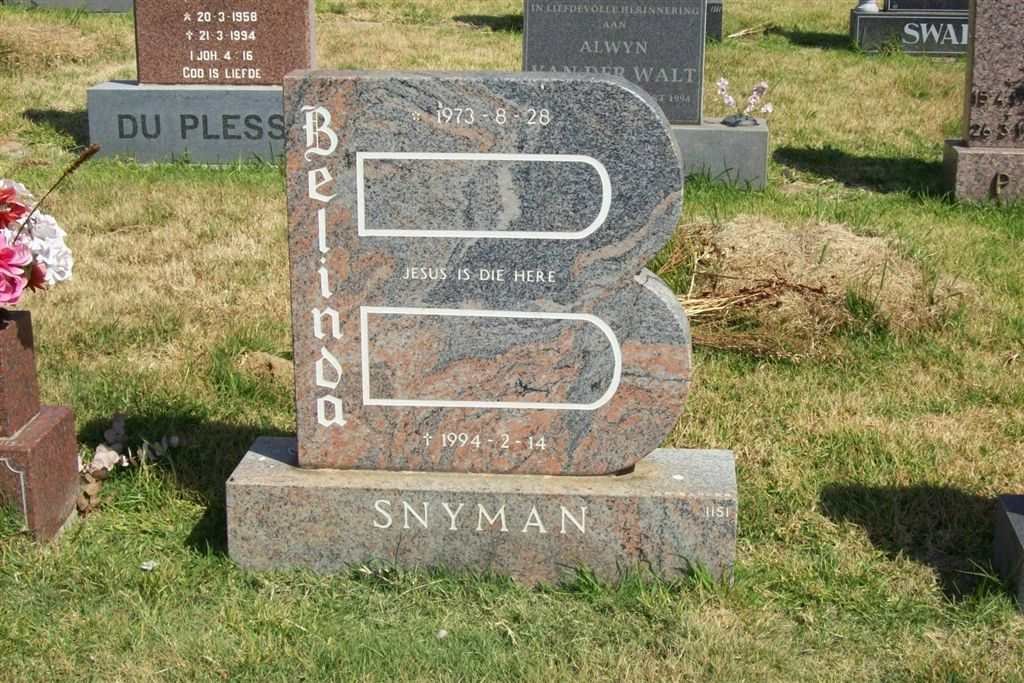 SNYMAN Belinda 1973-1994