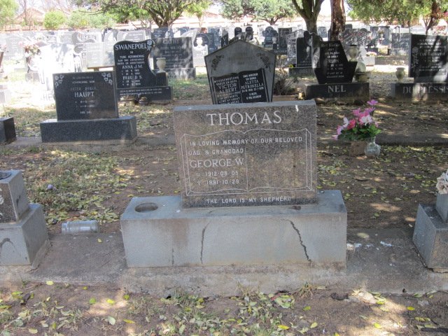 THOMAS George W. 1912-1991