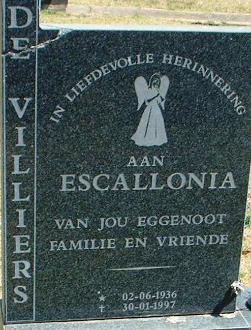 VILLIERS Escallonia, de 1936-1997