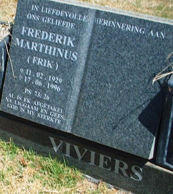 VIVIERS Frederik Marthinus 1929-1996