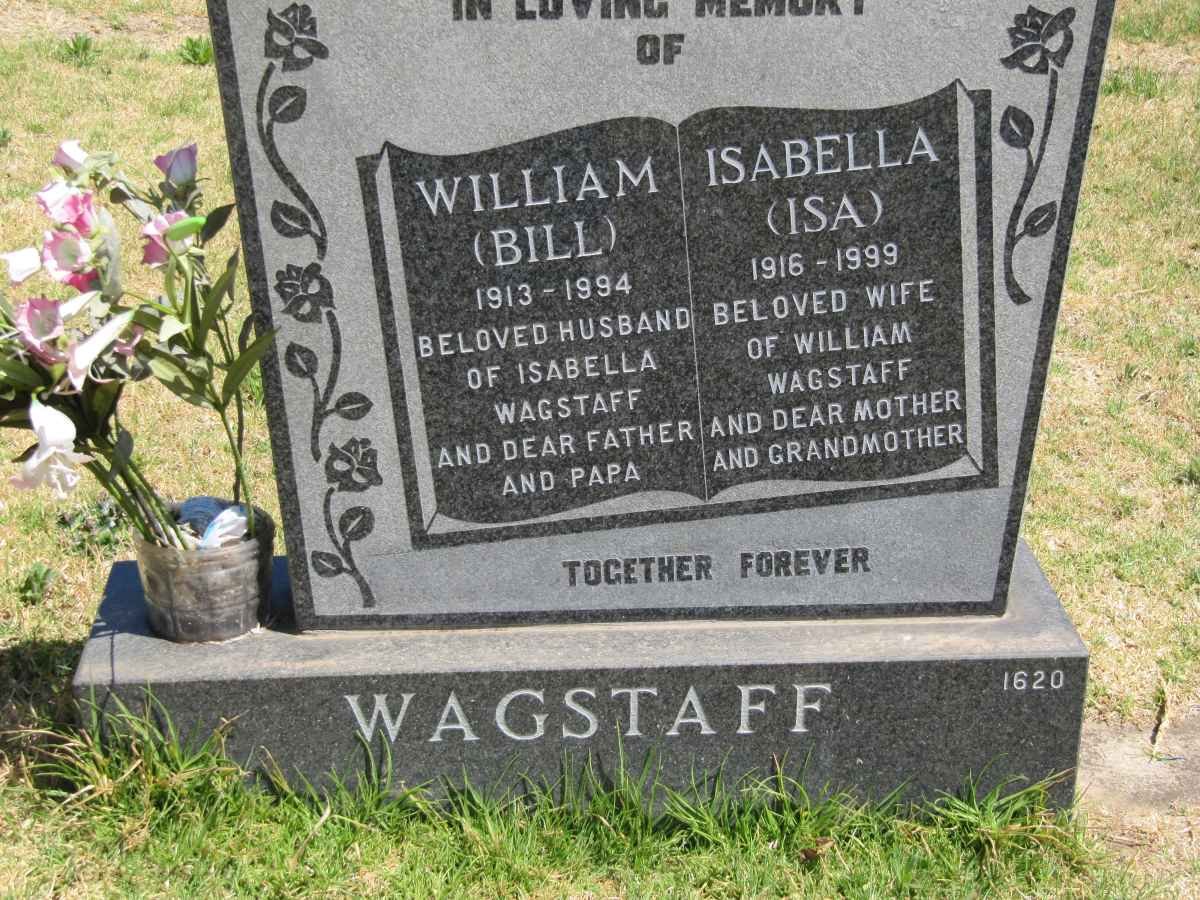WAGSTAFF William 1913-1994 &amp; Isabella 1916-1999