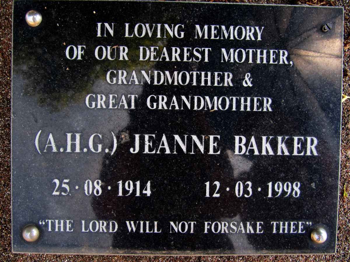 BAKKER A.H.G. 1914-1998