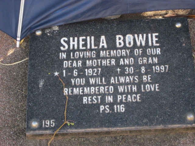 BOWIE Sheila 1927-1997