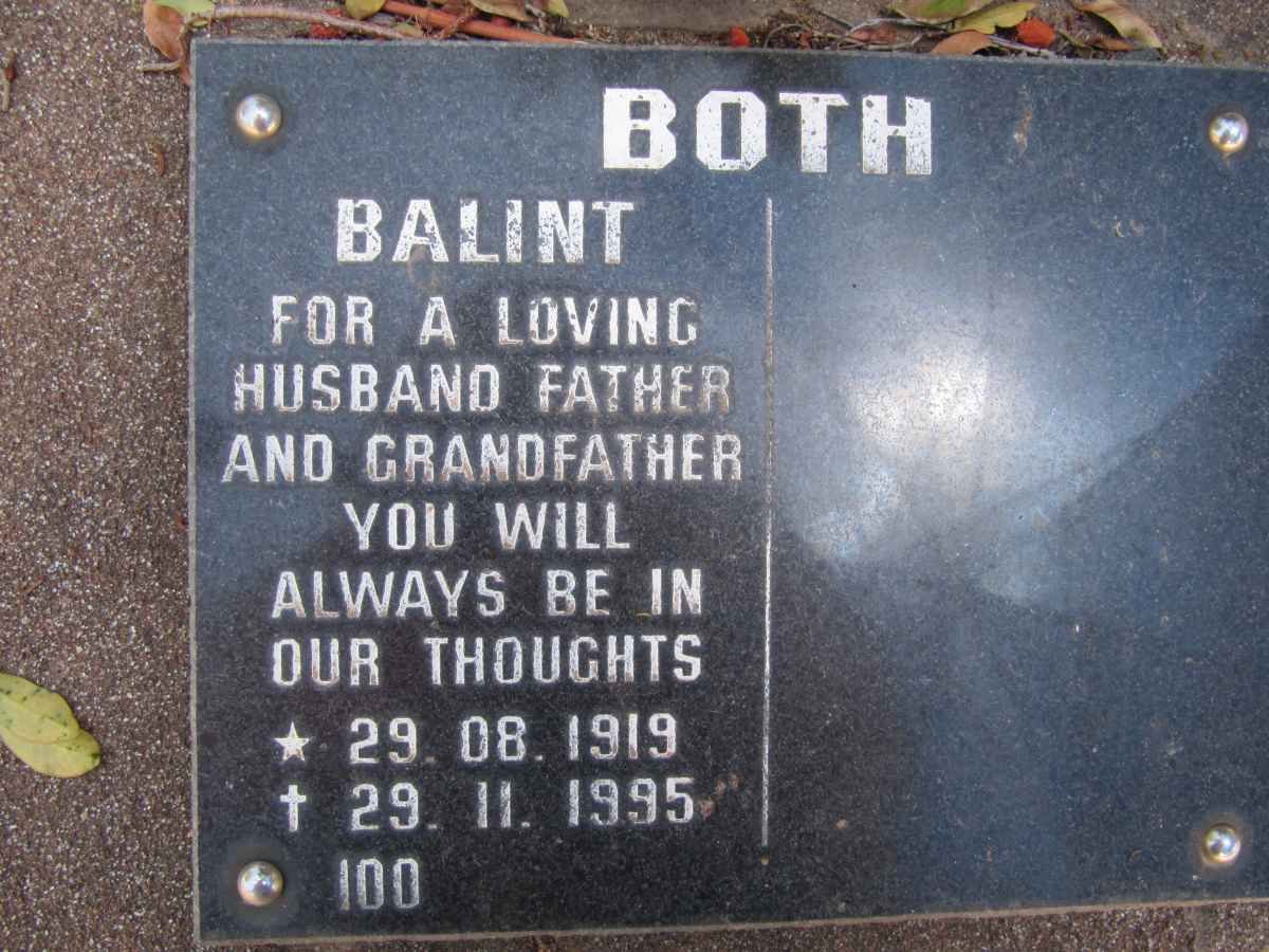 BOTH Balint 1919-1995