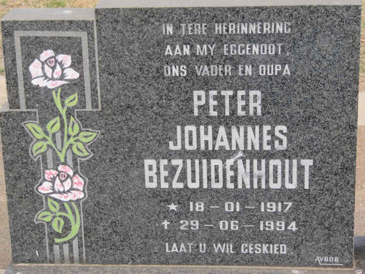 BEZUIDENHOUT Peter Johannes 1917-1994