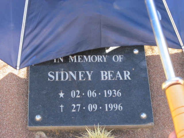 BEAR Sidney 1936-1996