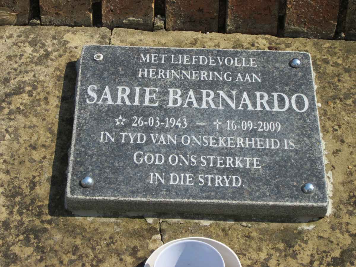 BARNARDO Sarie 1943-2009