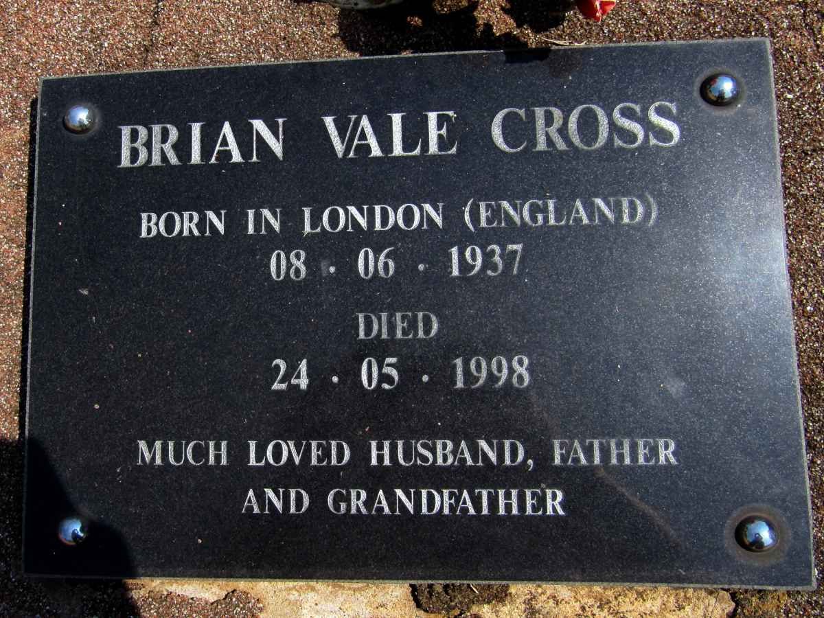 CROSS Brian Vale 1937-1998