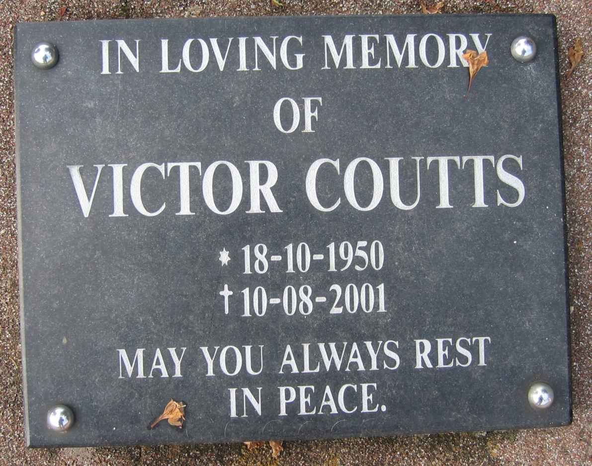 COUTTS Victor 1950-2001
