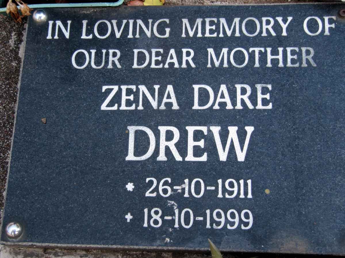 DREW Zena Dare 1911-1999