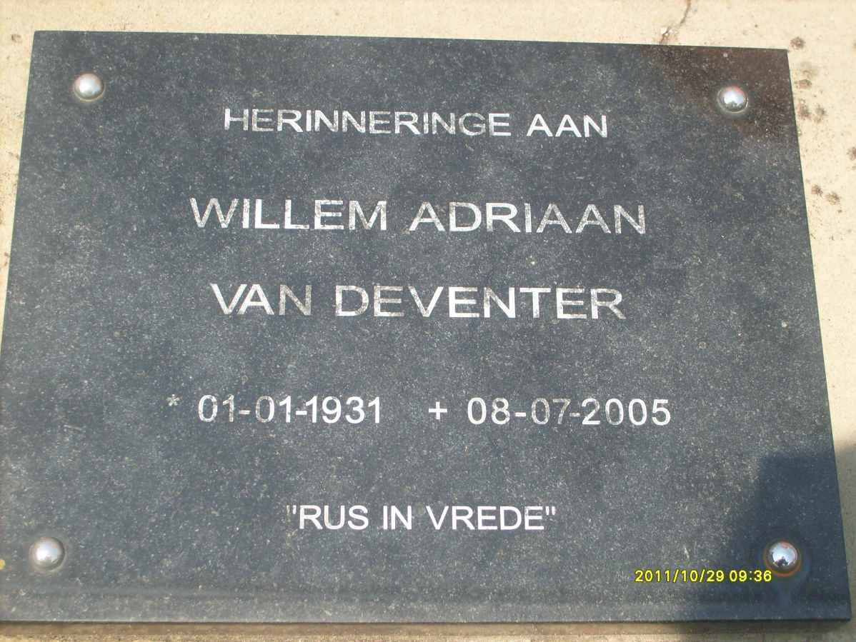 DEVENTER Willem Adriaan, van 1931-2005