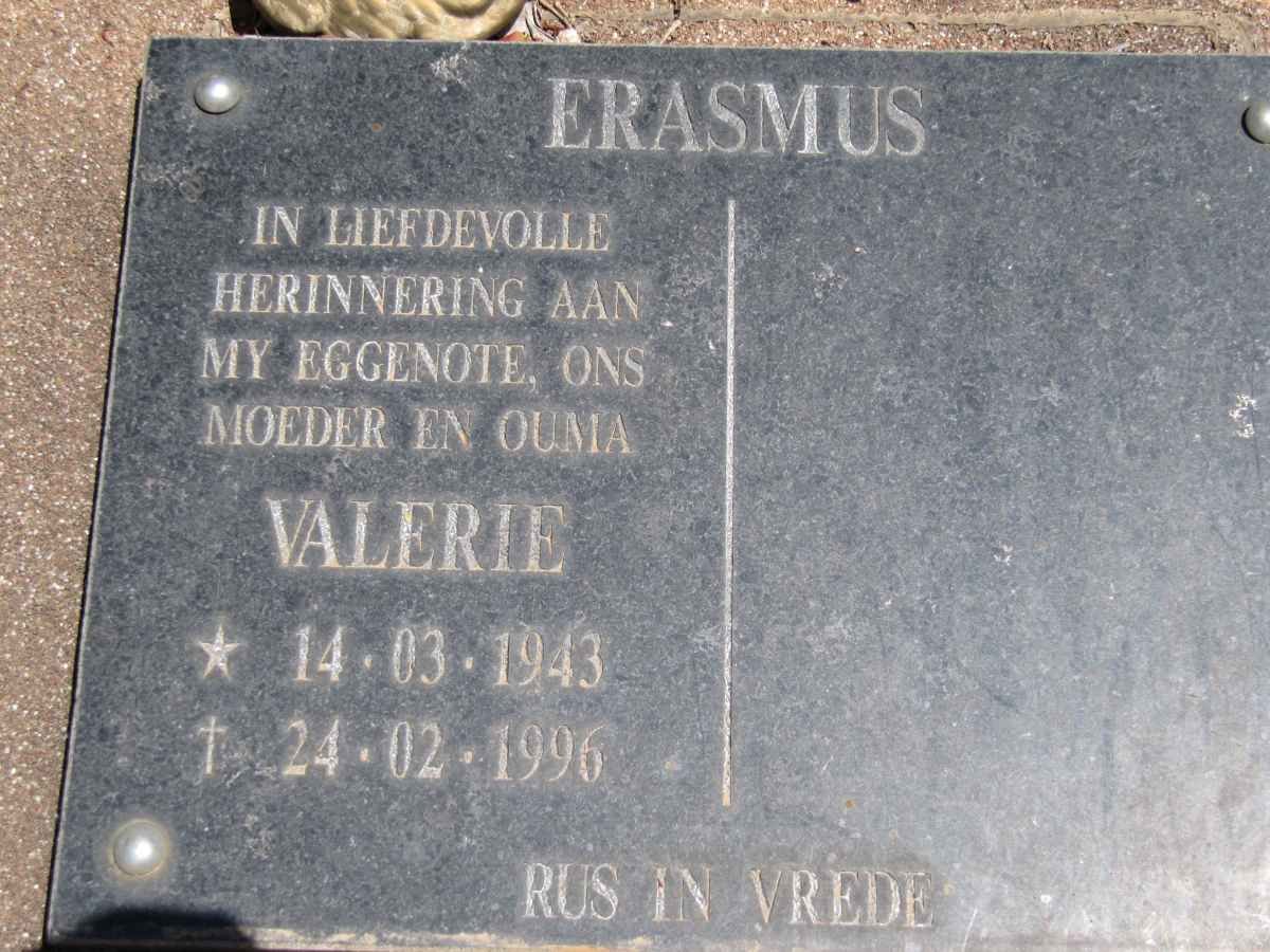 ERASMUS Valerie 1943-1996