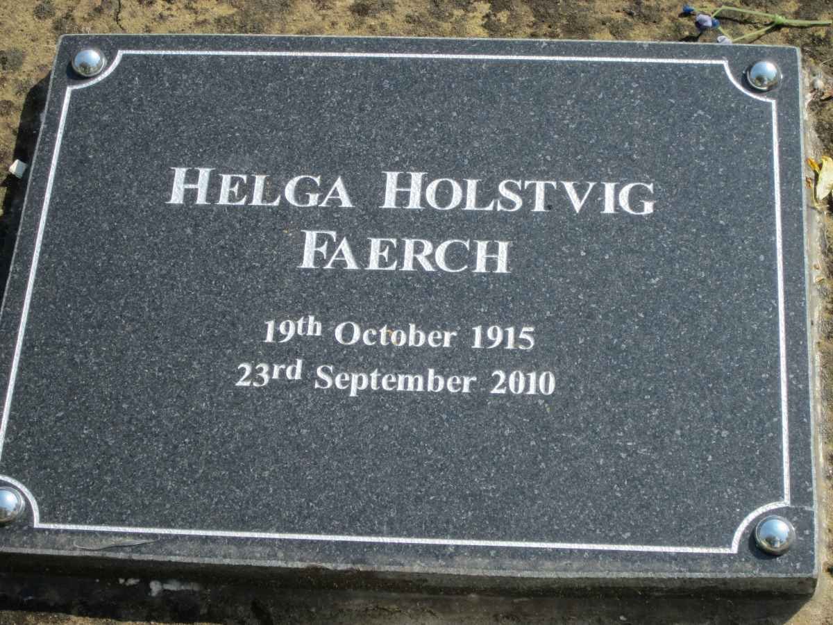 FAERCH Helga Holstvig 1915-2010