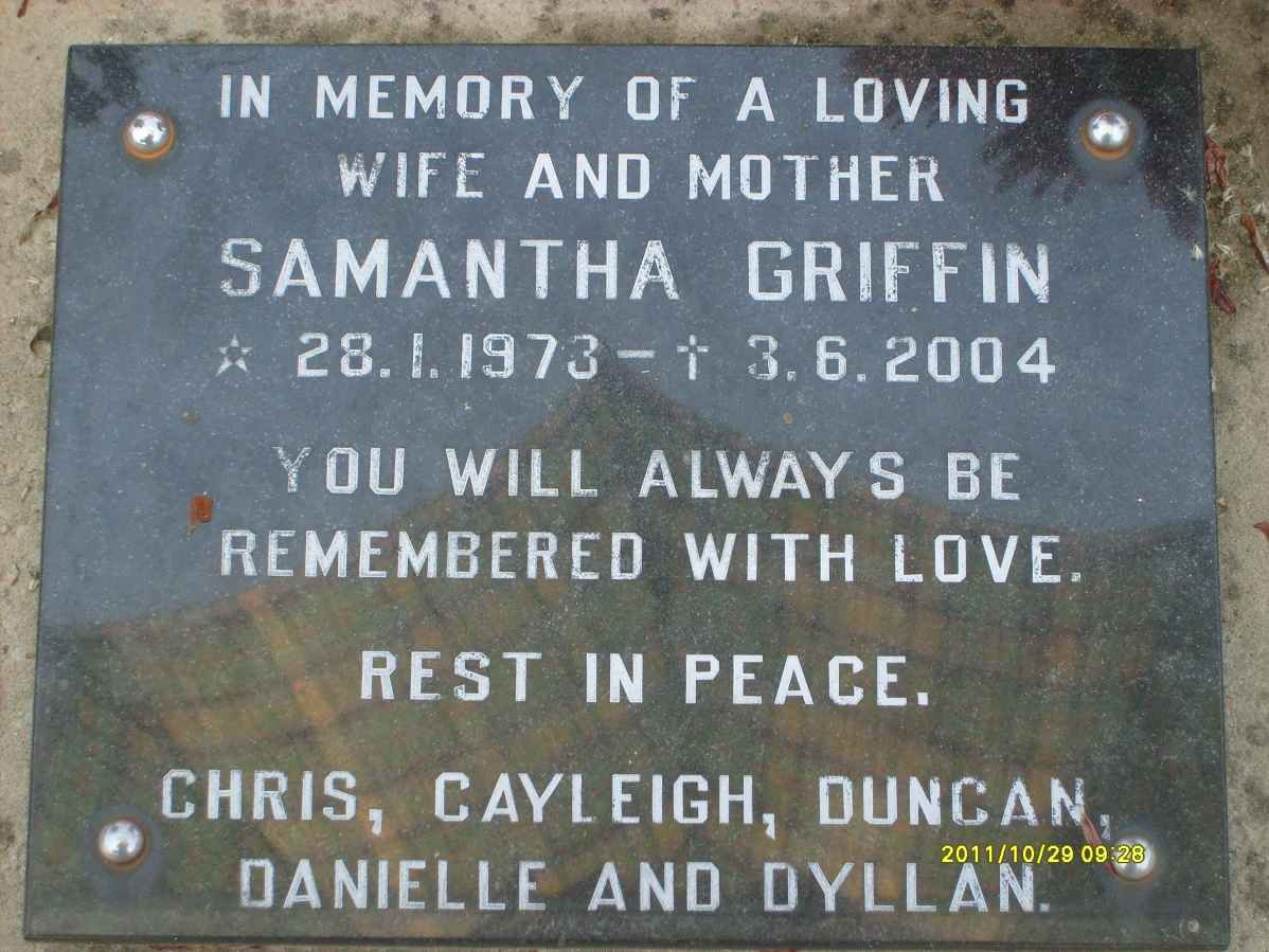 GRIFFIN Samantha 1973-2004
