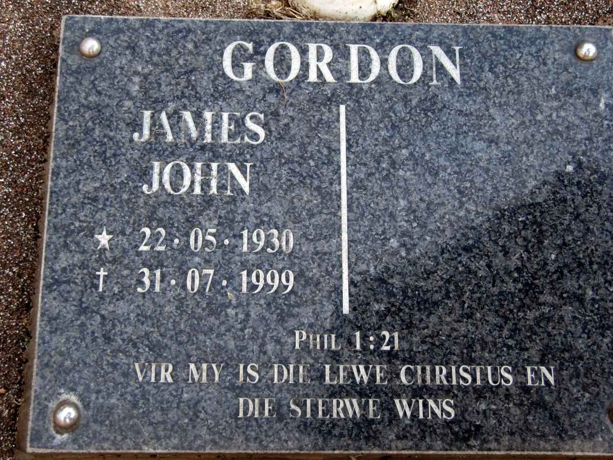 GORDON John James 1930-1999