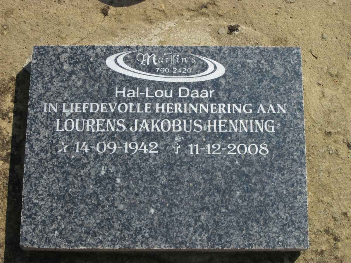HENNING Lourens Jakobus 1942-2008
