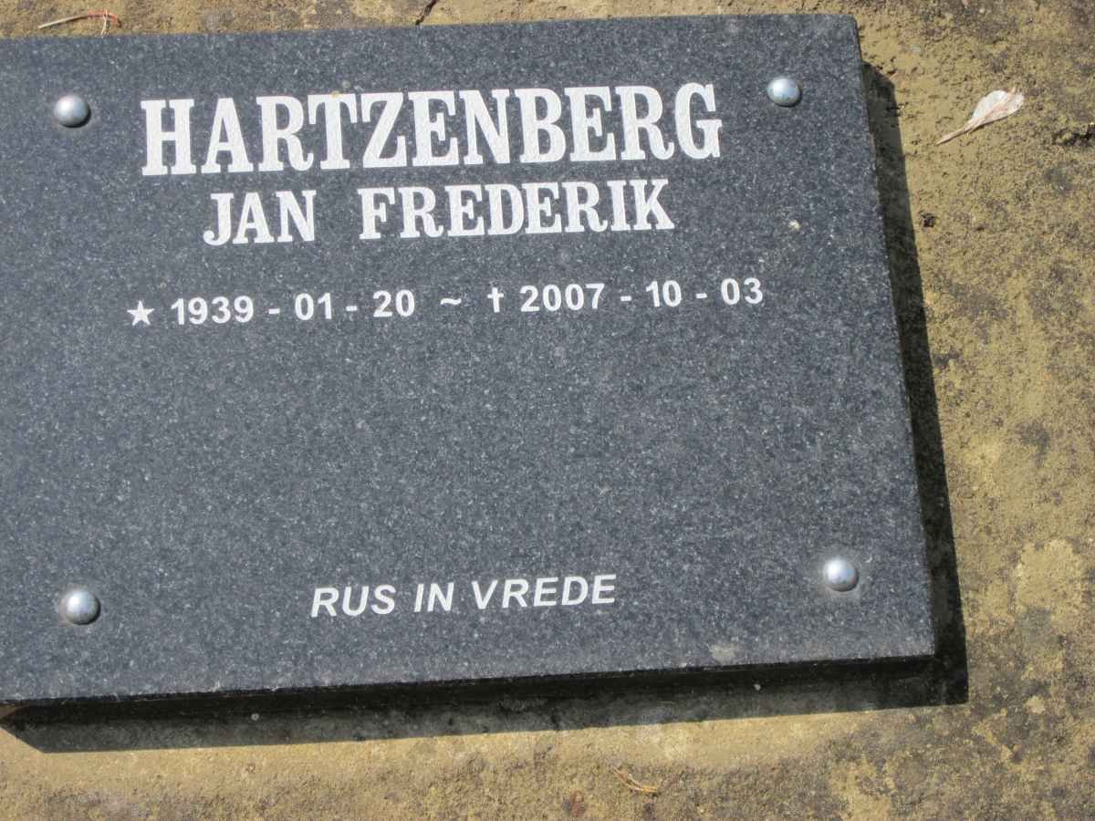HARTZENBERG Jan Frederik 1939-2007