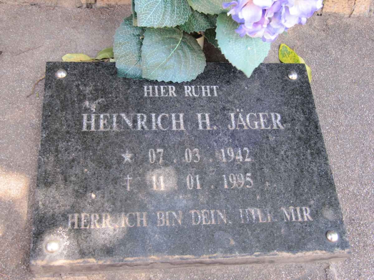 JÄGER Heinrich H. 1942-1995