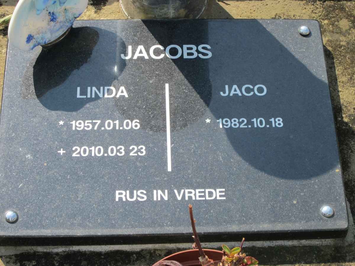 JACOBS Jaco 1982 :: JACOBS Linda 1957-2010