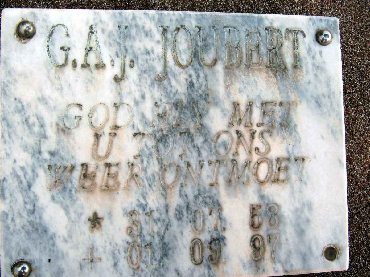 JOUBERT G.A.J. 1958-1997