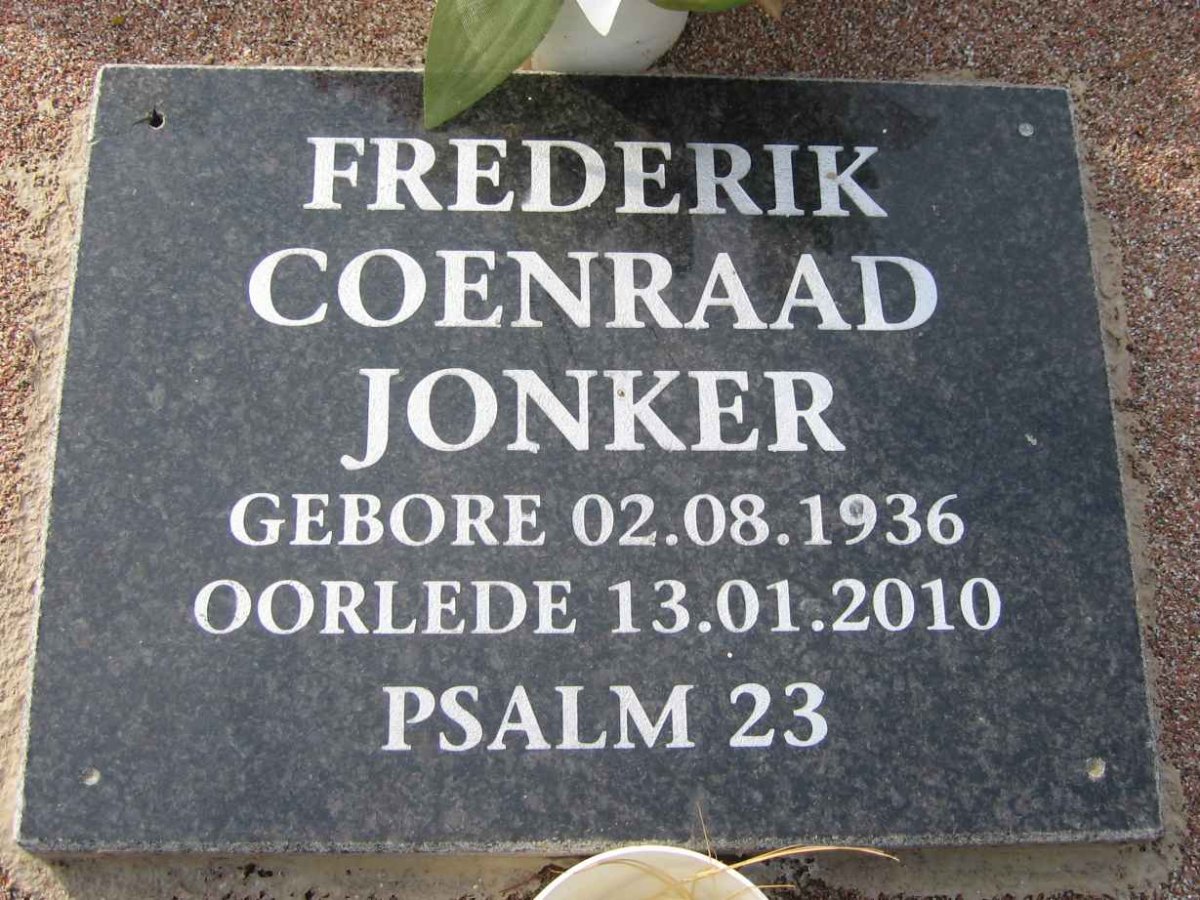 JONKER Frederik Coenraad 1936.2010