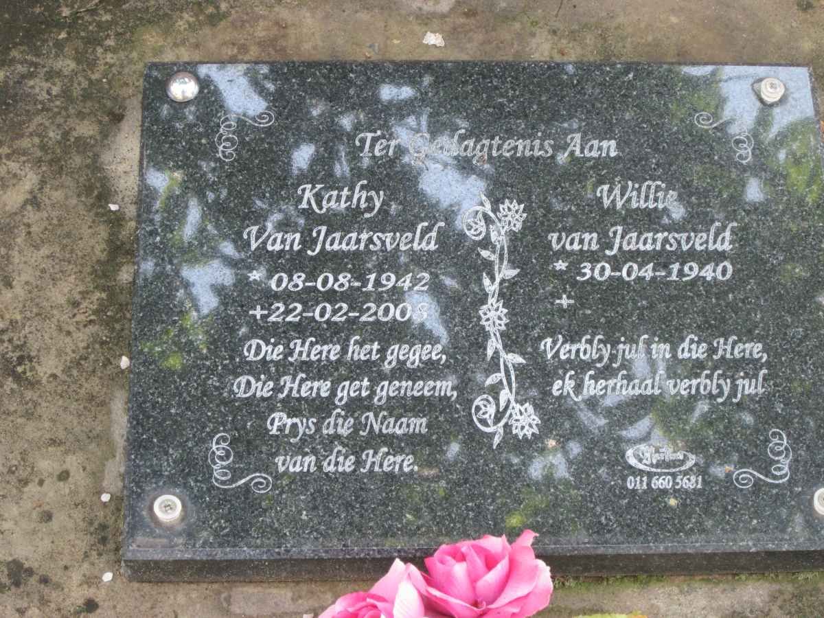 JAARSVELD Willie van 1940 &amp; Kathy 1942-2006