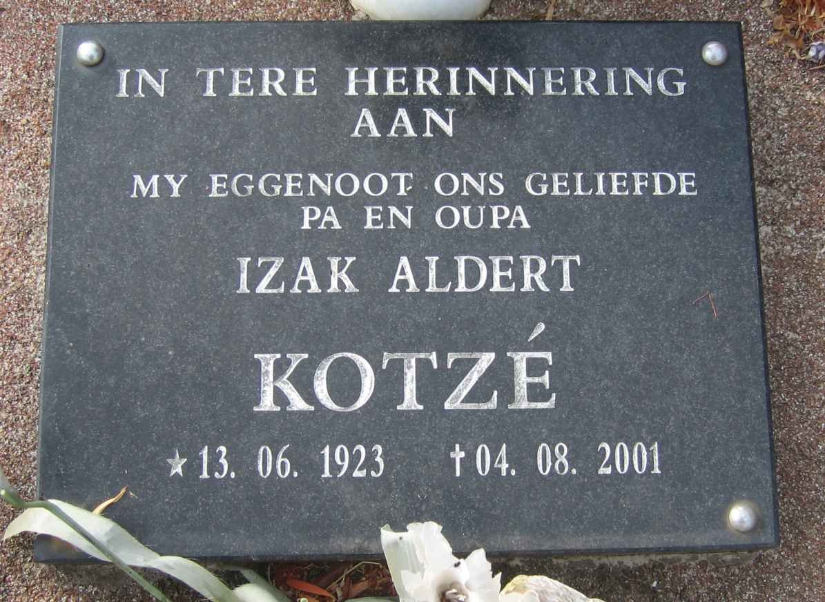 KOTZÉ Izak Aldert 1923-2001