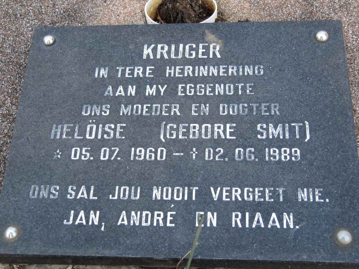 KRUGER Helöise nee SMIT 1960-1989