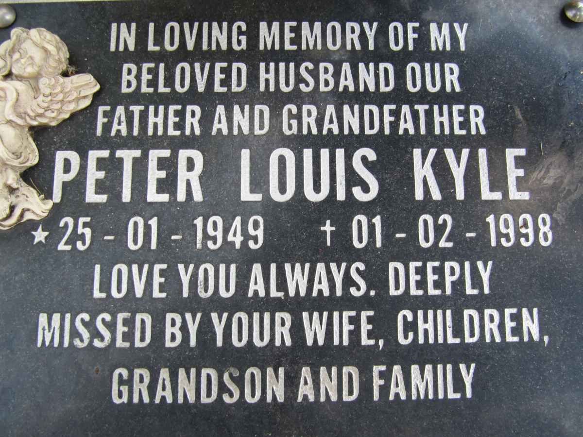 KYLE Peter Louis 1949-1998