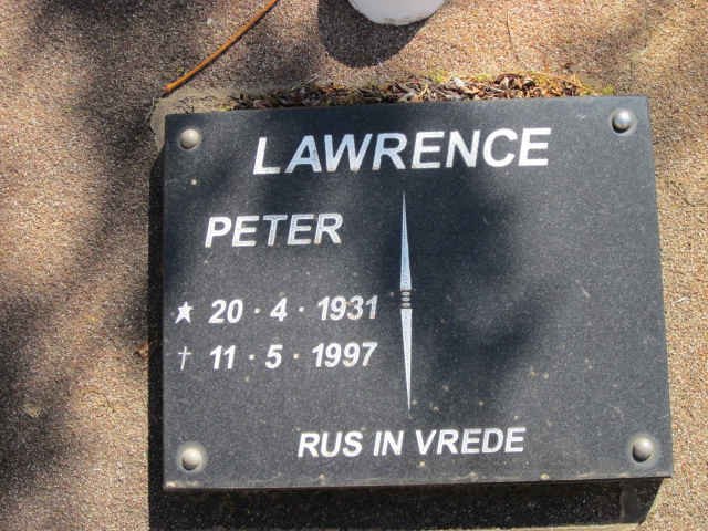 LAWRENCE Peter 1931-1997