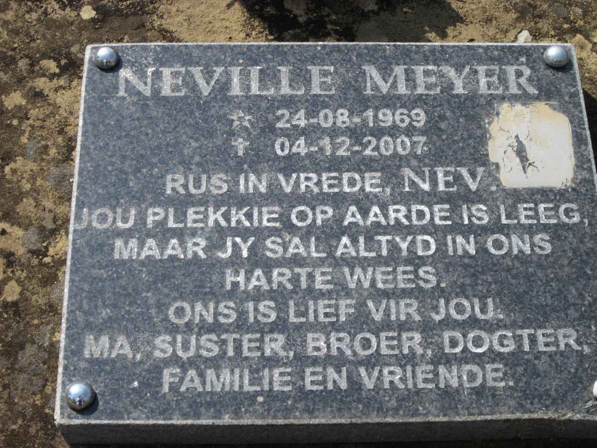 MEYER Neville 1969-2007