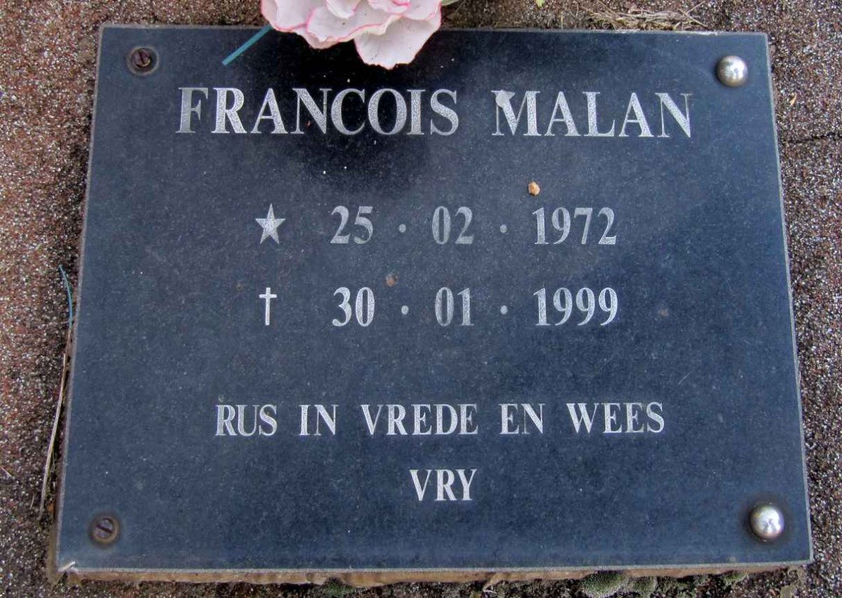 MALAN Francois 1972-1999