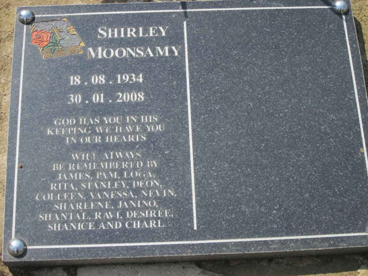 MOONSAMY Shirley 1934-2008