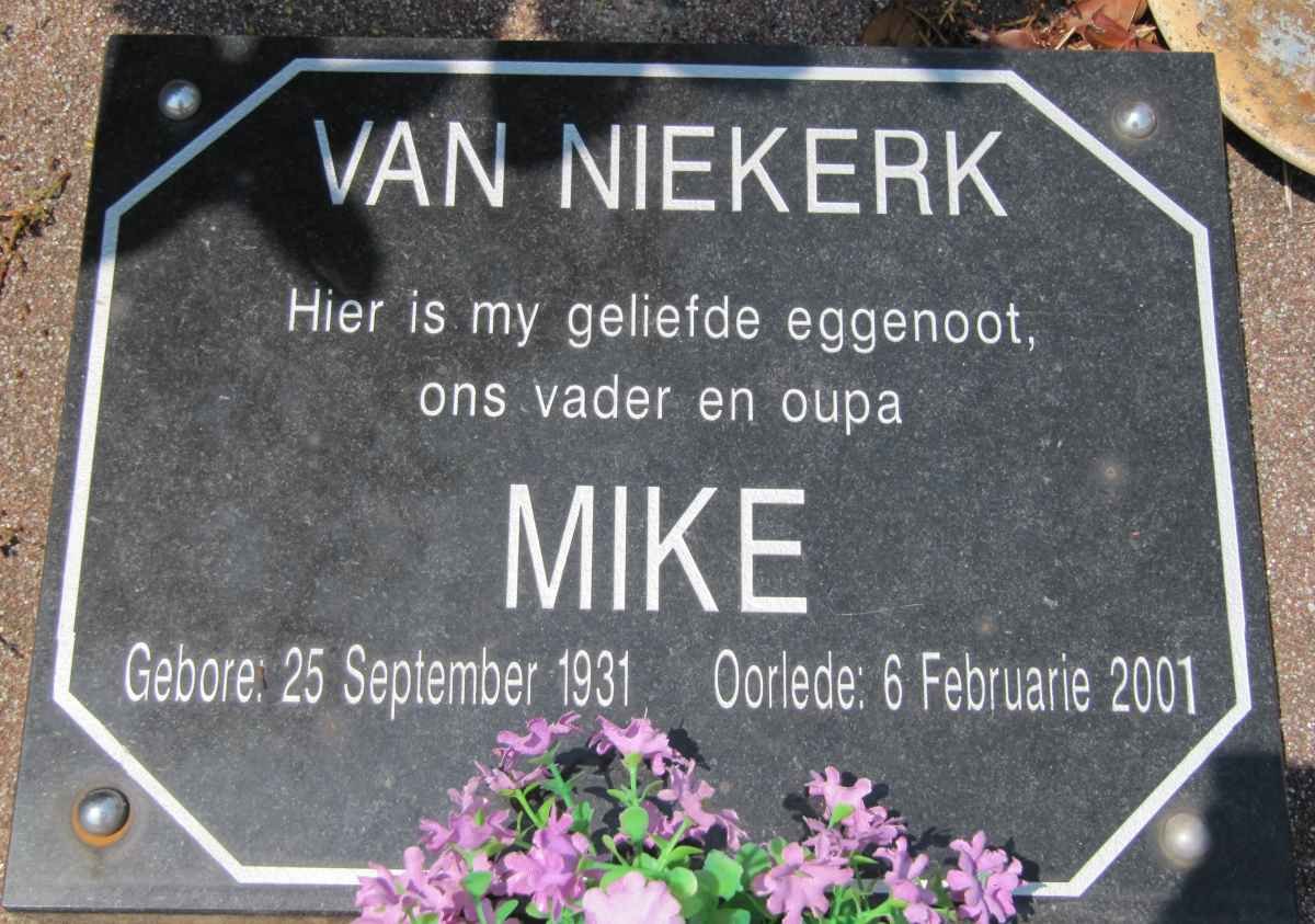 NIEKERK Mike, van 1931-2001