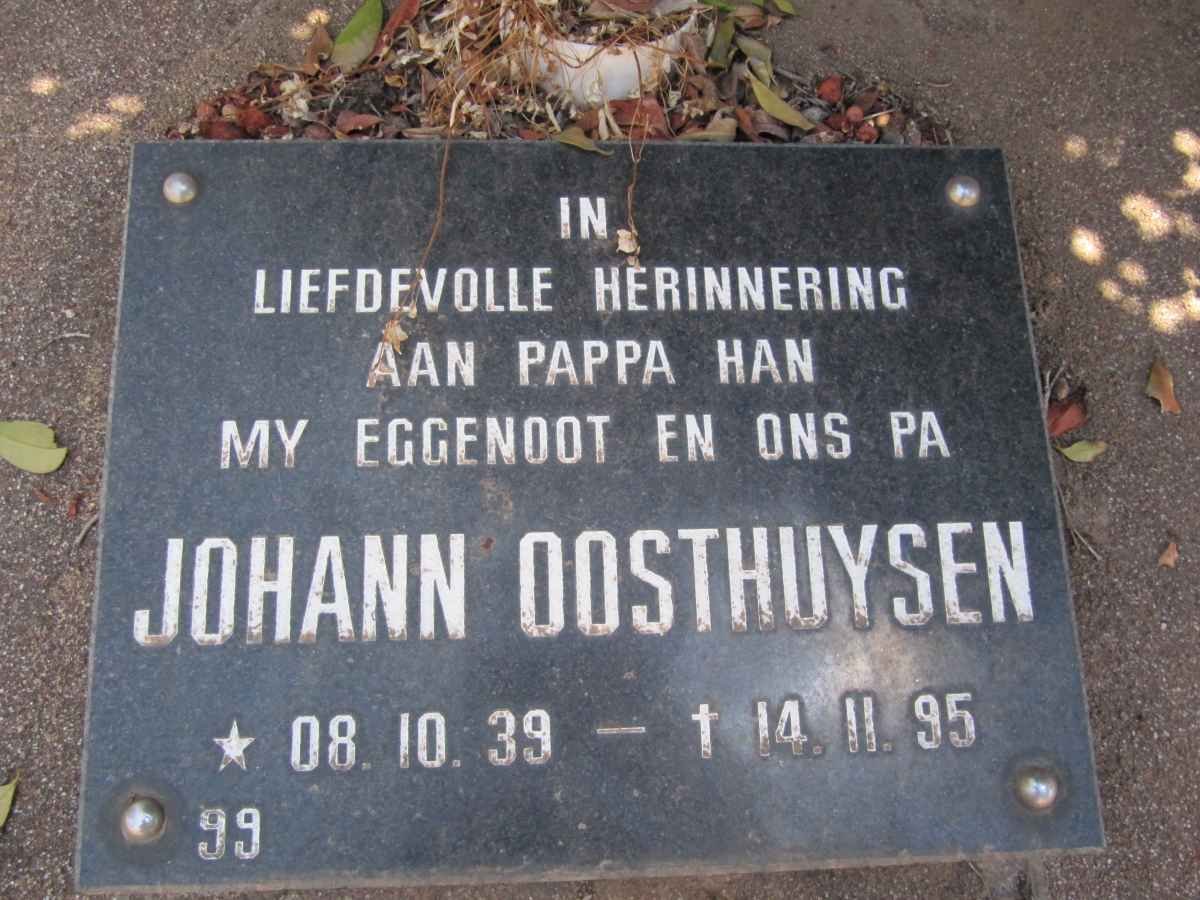 OOSTHUYSEN Johann 1939-1995